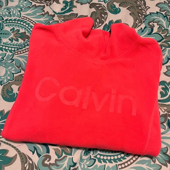 Calvin Klein Performance Fleece Funnel Neck Sweatshirt  Large - Picture 3 of 9